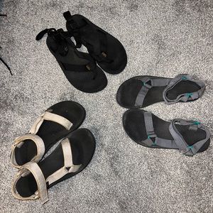 3 Teva sandals